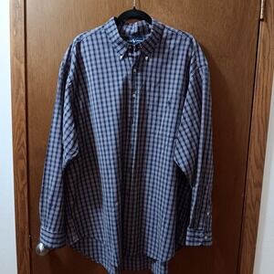 Ralph Lauren Men's XXL Plaid Button‎ Down Shirt Long Sleeve Cotton